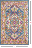 2' X 3' Teal Blue Power Loom Area Rug - Homeroots