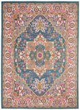 4' X 6' Teal Blue Power Loom Area Rug - Homeroots