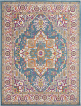 8' X 10' Teal Blue Power Loom Area Rug - Homeroots - Flyclothing LLC