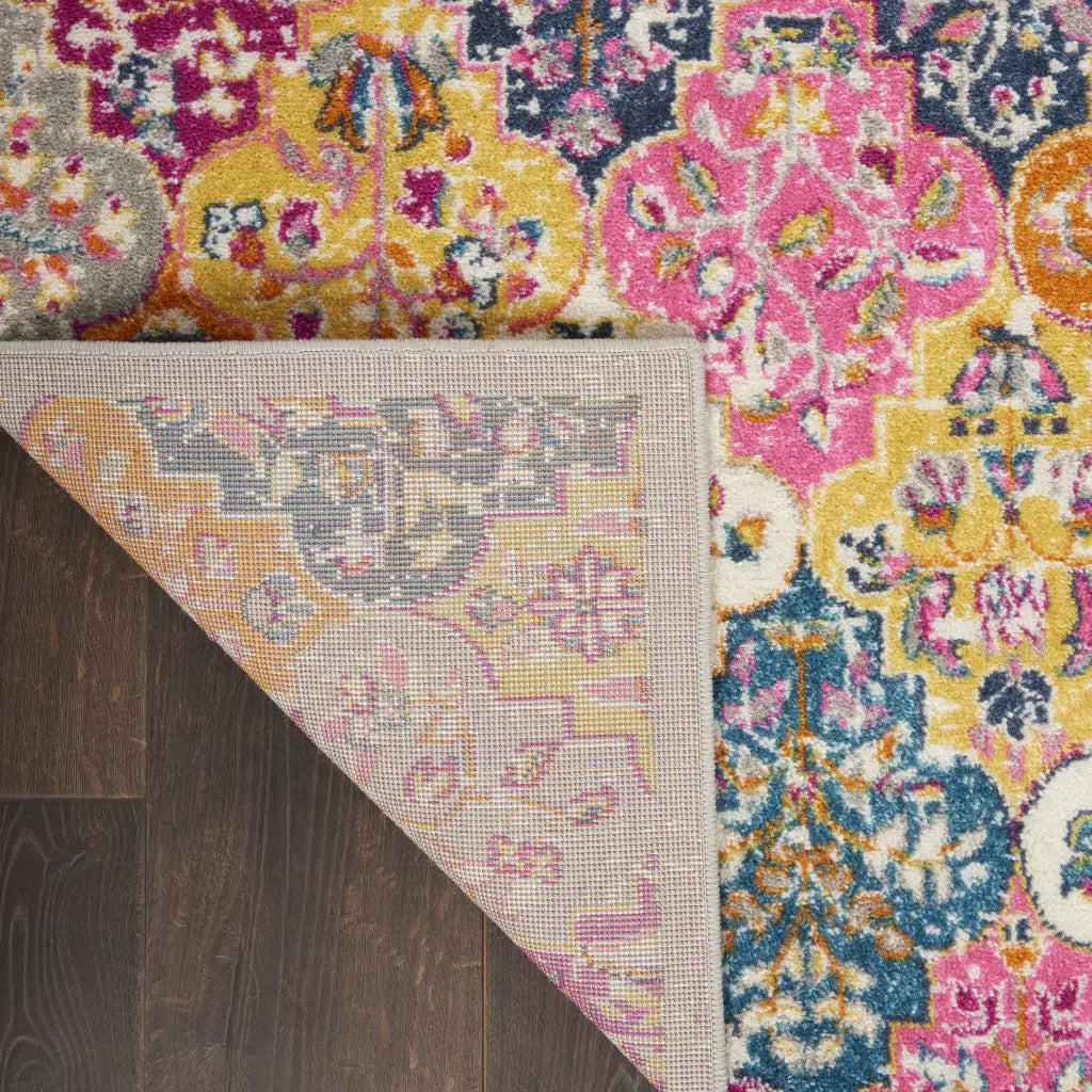 5' X 7' Pink And Gray Geometric Dhurrie Area Rug - Homeroots - Flyclothing LLC