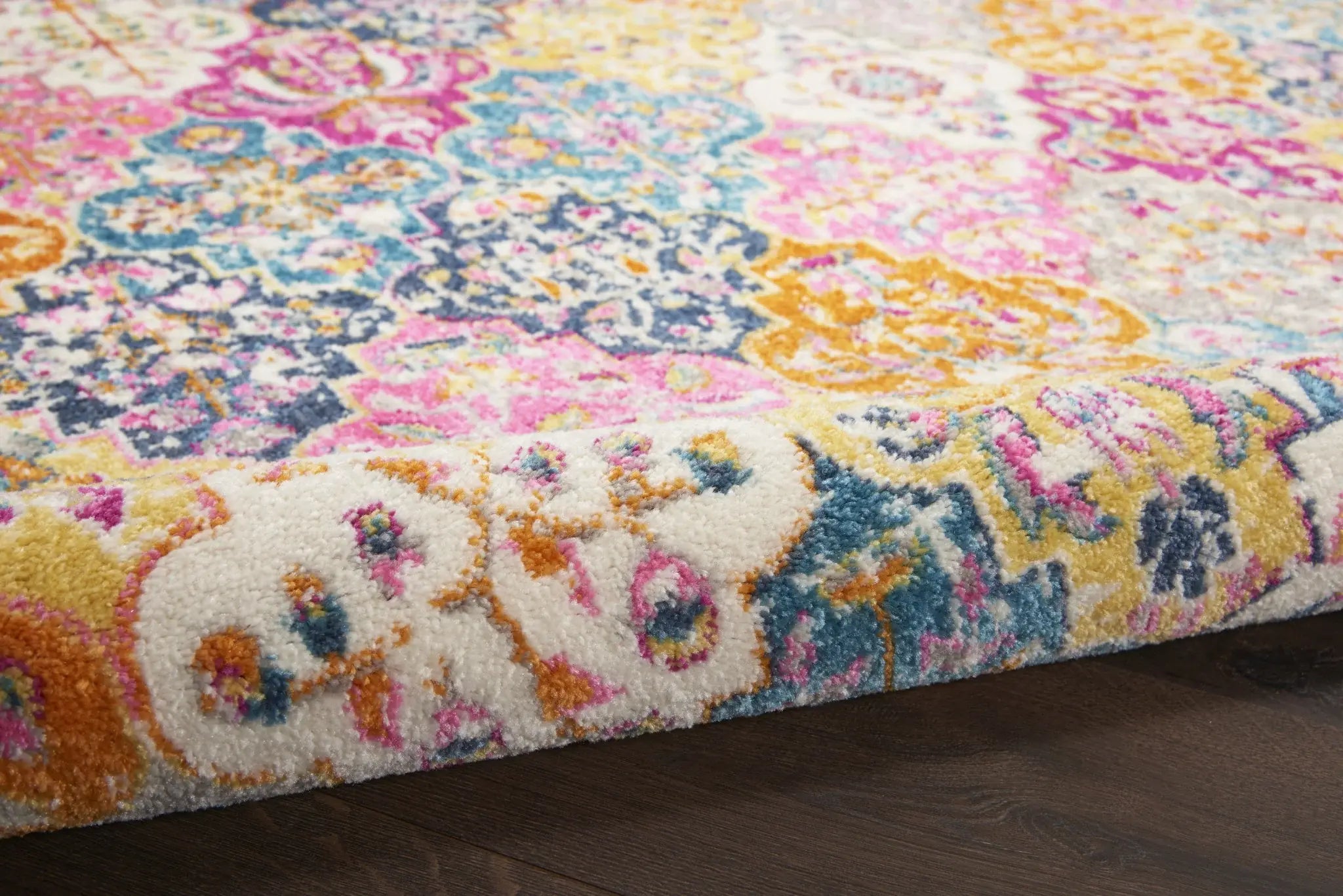 5' X 7' Pink And Gray Geometric Dhurrie Area Rug - Homeroots - Flyclothing LLC