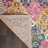 8' X 10' Pink And Gray Geometric Dhurrie Area Rug - Homeroots