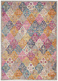 8' X 10' Pink And Gray Geometric Dhurrie Area Rug - Homeroots - Flyclothing LLC
