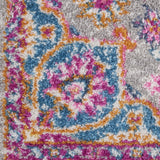 2' X 3' Pink And Gray Power Loom Area Rug - Homeroots