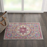 2' X 3' Pink And Gray Power Loom Area Rug - Homeroots - Flyclothing LLC