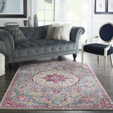 4' X 6' Pink And Gray Power Loom Area Rug - Homeroots - Flyclothing LLC