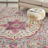 7' X 10' Pink And Gray Power Loom Area Rug - Homeroots - Flyclothing LLC