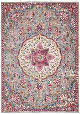 7' X 10' Pink And Gray Power Loom Area Rug - Homeroots - Flyclothing LLC
