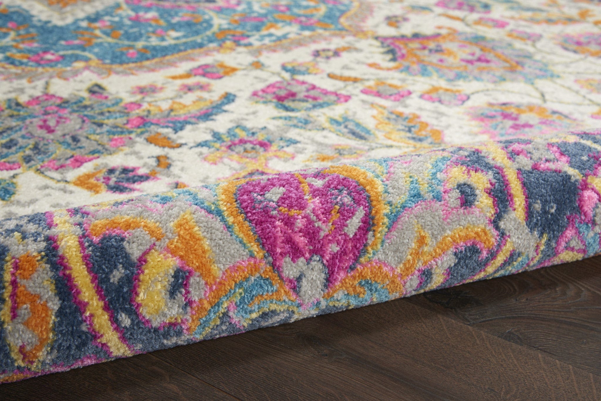 4' X 6' Pink And Green Dhurrie Area Rug