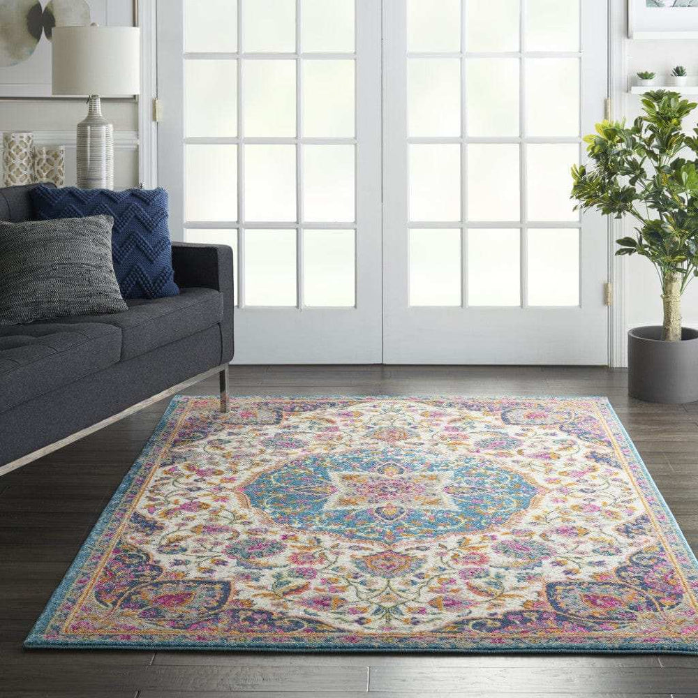 4' X 6' Pink And Green Dhurrie Area Rug - Homeroots - Flyclothing LLC