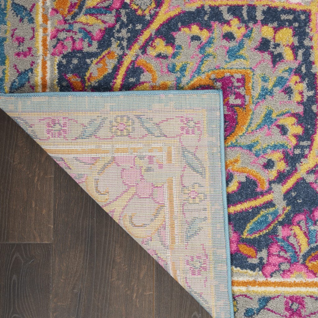 5' X 7' Pink And Green Dhurrie Area Rug - Homeroots