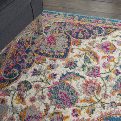 5' X 7' Pink And Green Dhurrie Area Rug - Homeroots