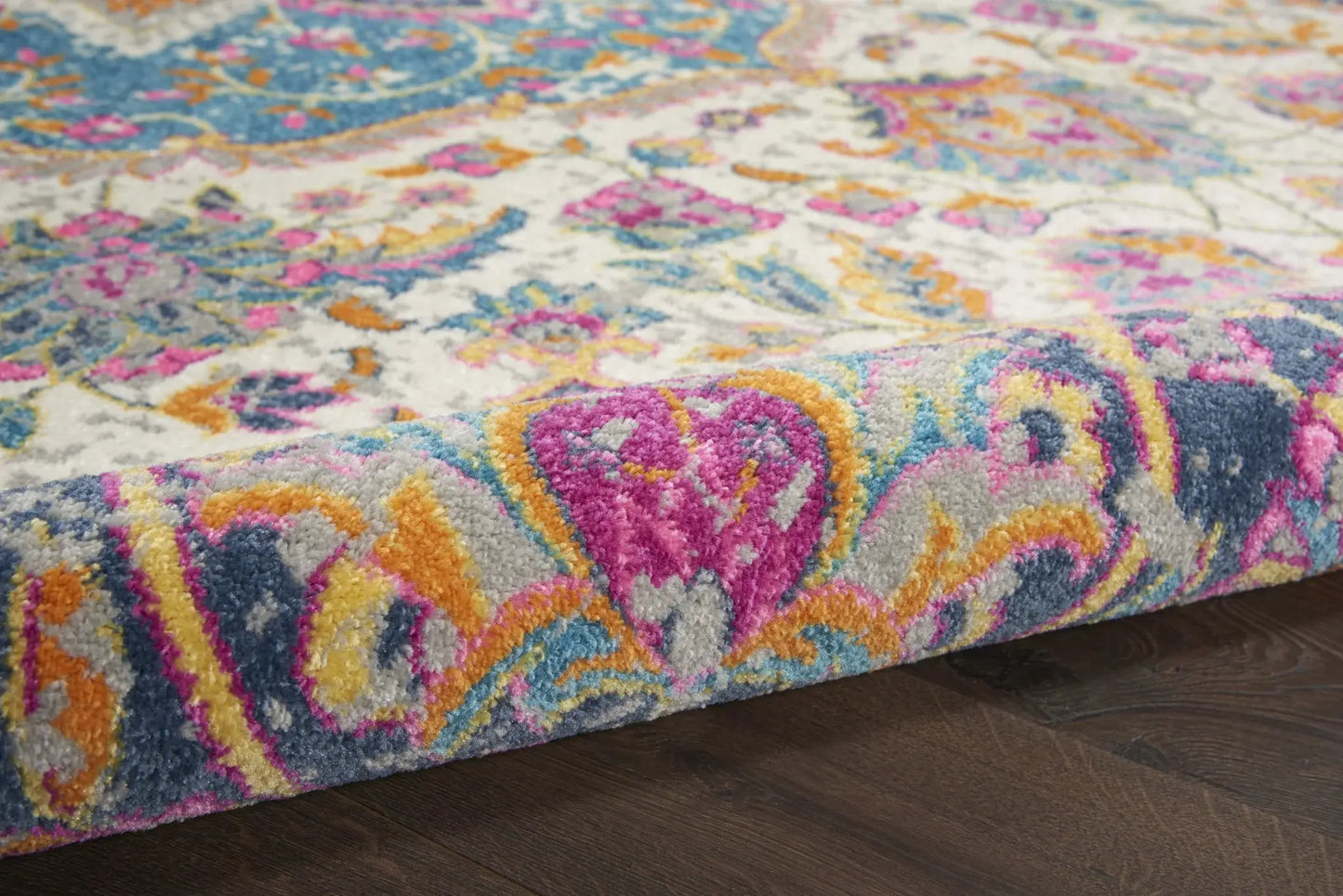 7' X 10' Pink And Green Dhurrie Area Rug - Homeroots - Flyclothing LLC