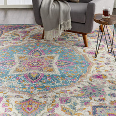 8' X 10' Pink And Green Dhurrie Area Rug - Homeroots