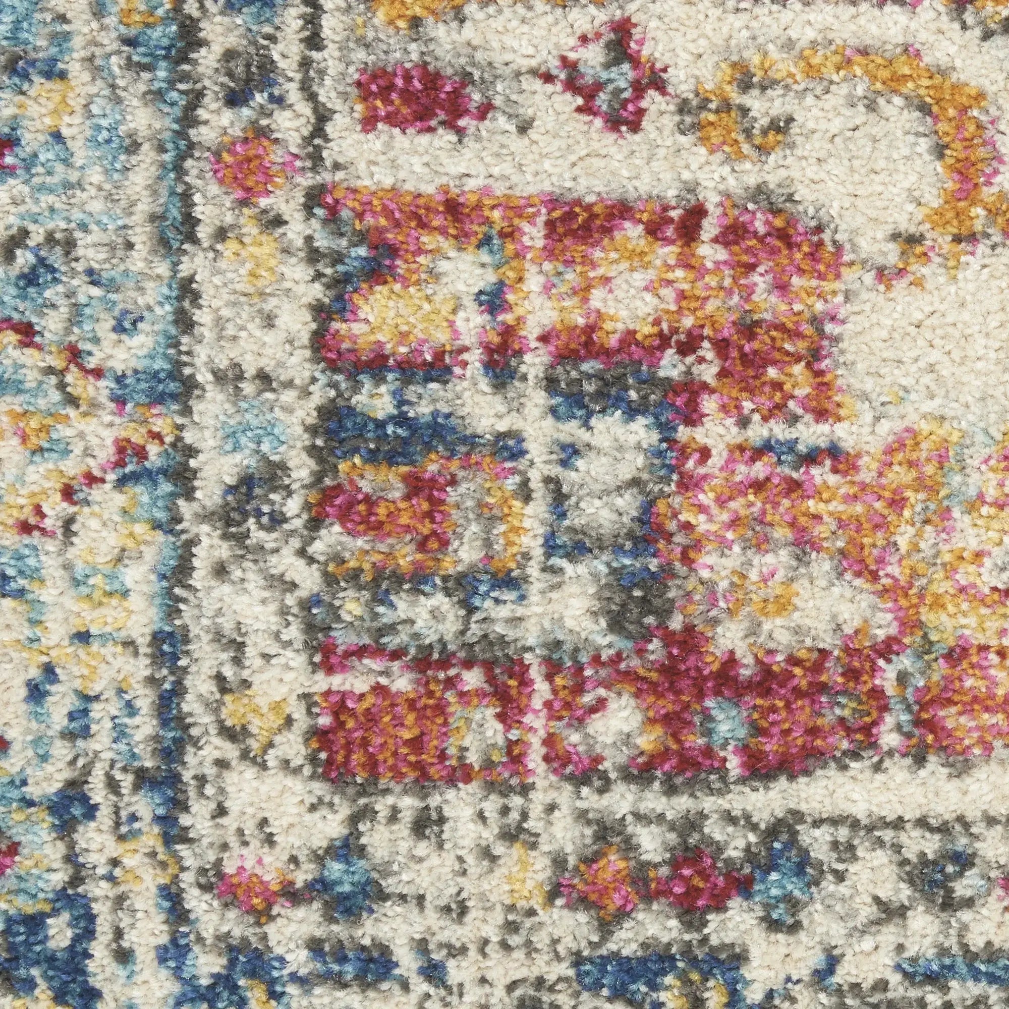 2' X 3' Blue And Ivory Power Loom Area Rug - Homeroots - Flyclothing LLC