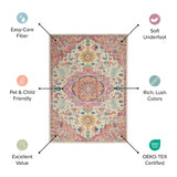 2' X 3' Blue And Ivory Power Loom Area Rug - Homeroots - Flyclothing LLC
