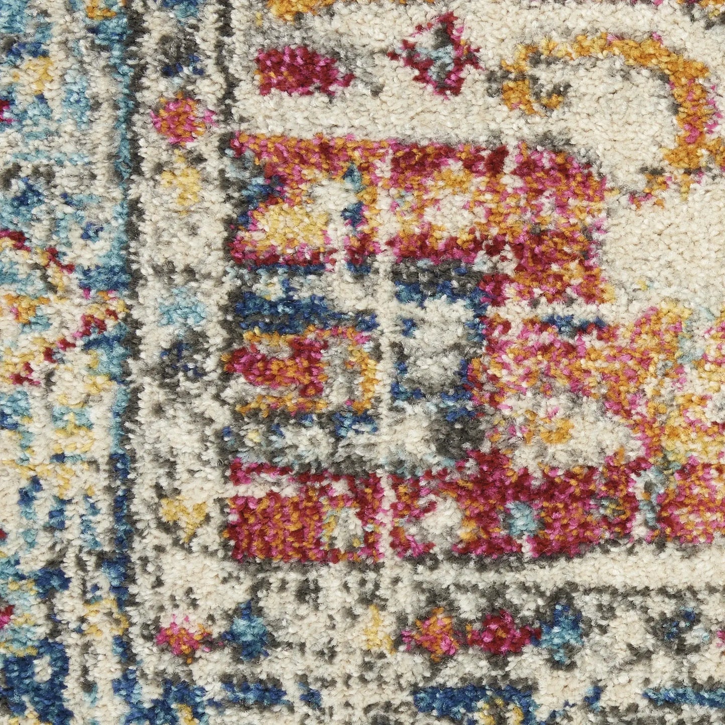 5' X 7' Blue And Ivory Power Loom Area Rug - Homeroots - Flyclothing LLC