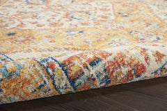 10' Yellow And Ivory Dhurrie Runner Rug - Homeroots