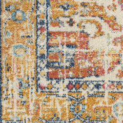 10' Yellow And Ivory Dhurrie Runner Rug - Homeroots