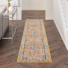 10' Yellow And Ivory Dhurrie Runner Rug - Homeroots