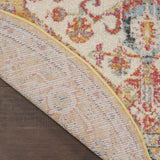 4' Yellow And Ivory Round Dhurrie Area Rug - Homeroots - Flyclothing LLC
