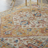 7' X 10' Yellow And Ivory Dhurrie Area Rug - Homeroots - Flyclothing LLC