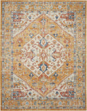 7' X 10' Yellow And Ivory Dhurrie Area Rug - Homeroots