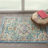 2' X 3' Blue And Ivory Dhurrie Area Rug - Homeroots - Flyclothing LLC