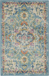 2' X 3' Blue And Ivory Dhurrie Area Rug - Homeroots - Flyclothing LLC