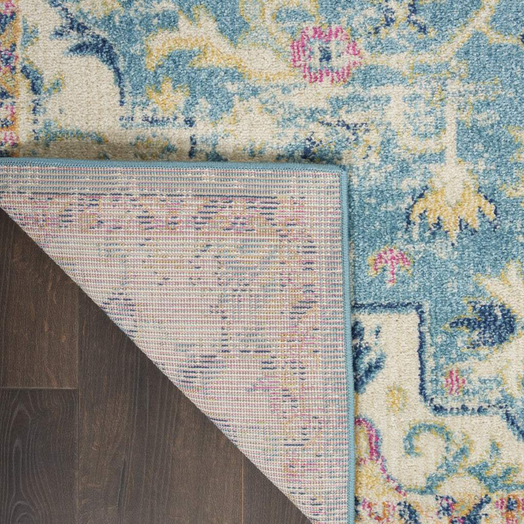 2' X 3' Blue And Ivory Dhurrie Area Rug - Homeroots - Flyclothing LLC