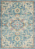 4' X 6' Blue And Ivory Dhurrie Area Rug - Homeroots - Flyclothing LLC