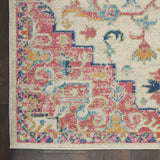 6' Pink And Ivory Southwestern Dhurrie Runner Rug - Homeroots