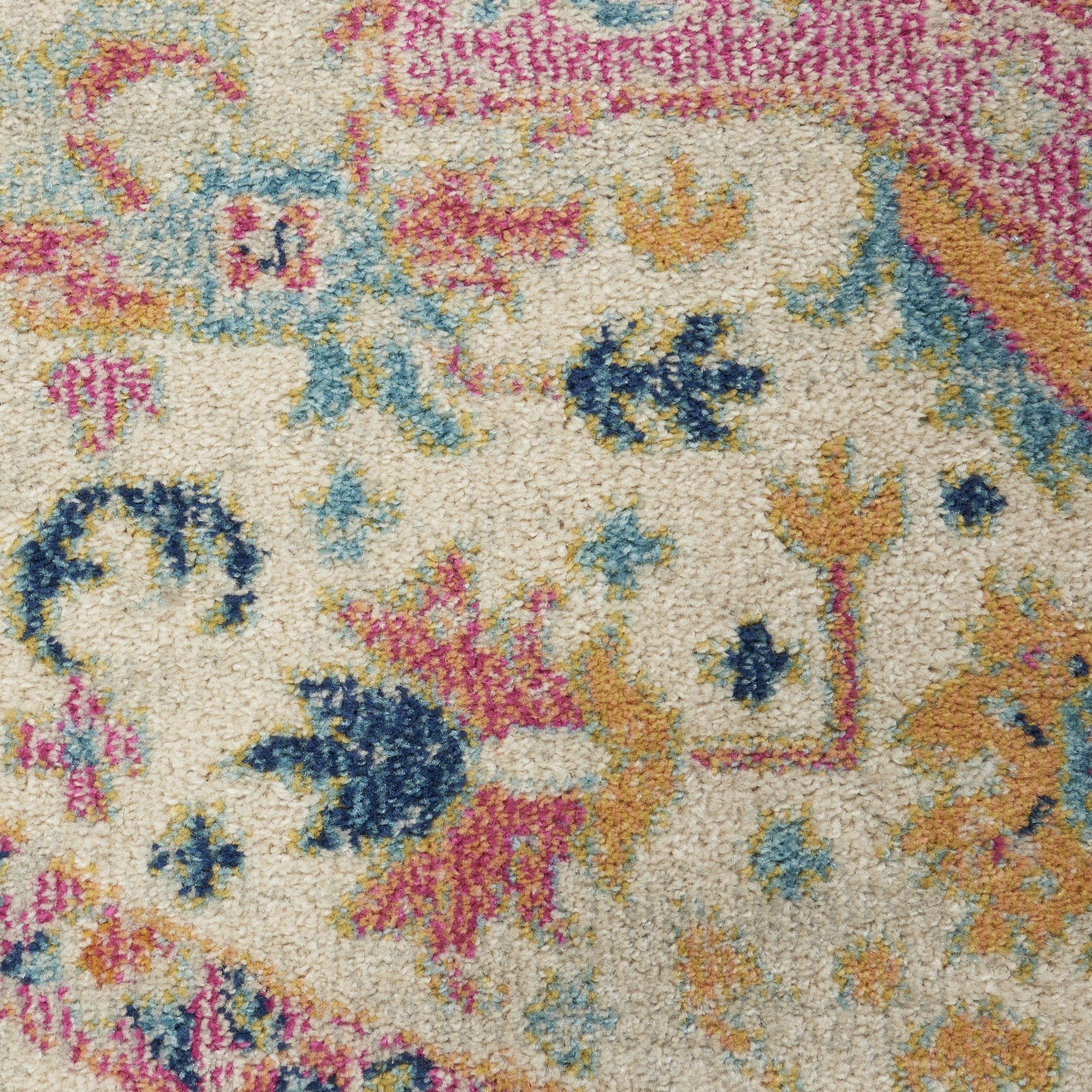 6' Pink And Ivory Southwestern Dhurrie Runner Rug - Homeroots