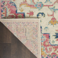 6' Pink And Ivory Southwestern Dhurrie Runner Rug - Homeroots