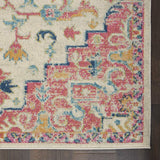 7' X 10' Pink And Ivory Southwestern Dhurrie Area Rug - Homeroots - Flyclothing LLC