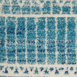 8' Navy Blue Southwestern Power Loom Runner Rug - Homeroots - Flyclothing LLC