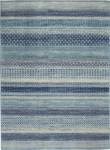 4' X 6' Navy Blue Southwestern Power Loom Area Rug - Homeroots - Flyclothing LLC