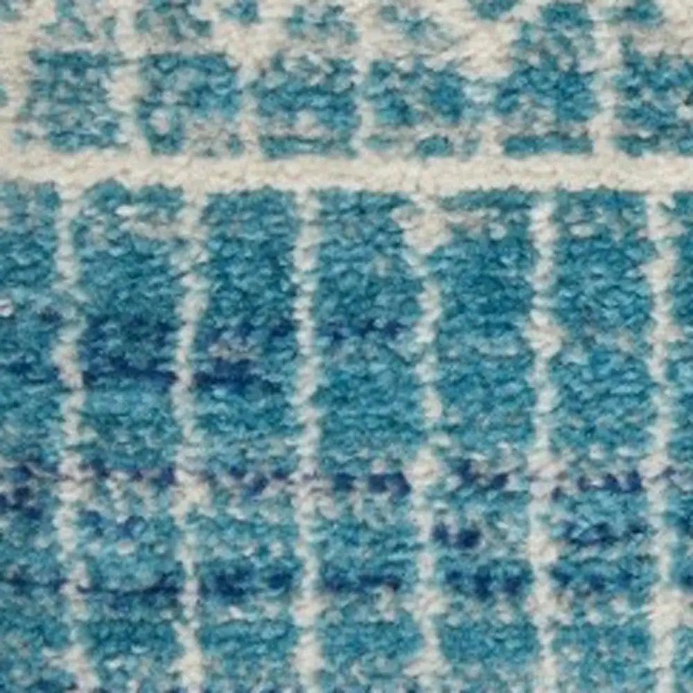 4' X 6' Navy Blue Southwestern Power Loom Area Rug - Homeroots