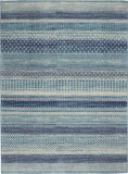 5' X 7' Navy Blue Southwestern Power Loom Area Rug - Homeroots