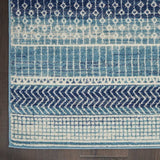 5' X 7' Navy Blue Southwestern Power Loom Area Rug - Homeroots - Flyclothing LLC
