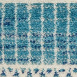 5' X 7' Navy Blue Southwestern Power Loom Area Rug - Homeroots