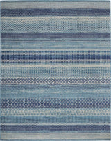 7' X 10' Navy Blue Southwestern Power Loom Area Rug - Homeroots - Flyclothing LLC