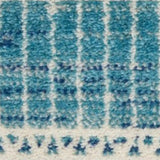 8' X 10' Navy Blue Southwestern Power Loom Area Rug - Homeroots