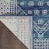 8' Navy Blue Shag Power Loom Runner Rug - Homeroots - Flyclothing LLC