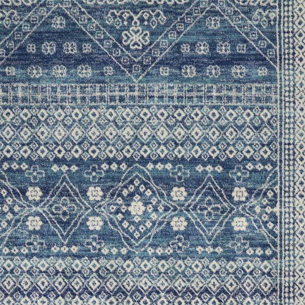 4' X 6' Navy Blue Power Loom Area Rug - Homeroots - Flyclothing LLC