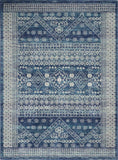 5' X 7' Navy Blue Power Loom Area Rug - Homeroots - Flyclothing LLC