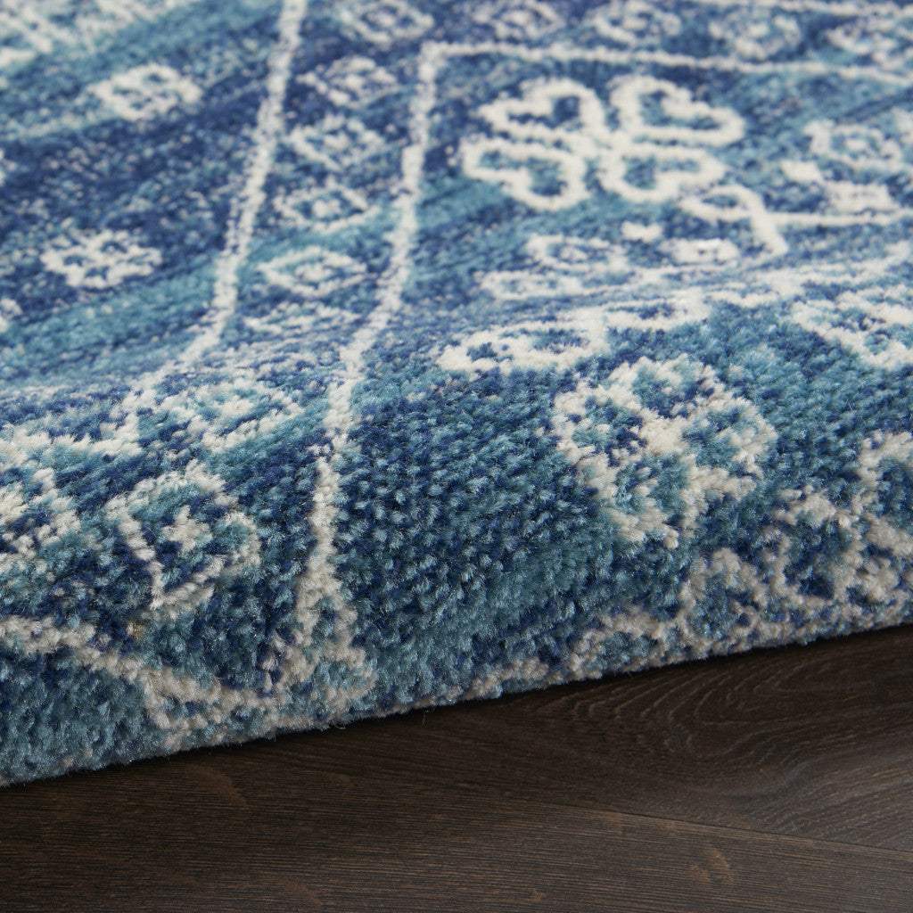 8' X 10' Navy Blue Power Loom Area Rug - Homeroots - Flyclothing LLC