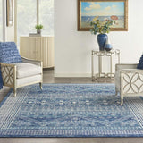 8' X 10' Navy Blue Power Loom Area Rug - Homeroots - Flyclothing LLC