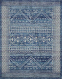 8' X 10' Navy Blue Power Loom Area Rug - Homeroots - Flyclothing LLC