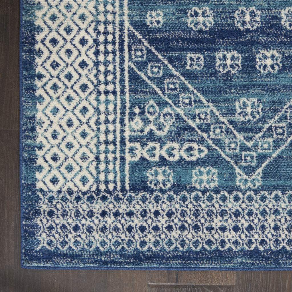 8' X 10' Navy Blue Power Loom Area Rug - Homeroots - Flyclothing LLC